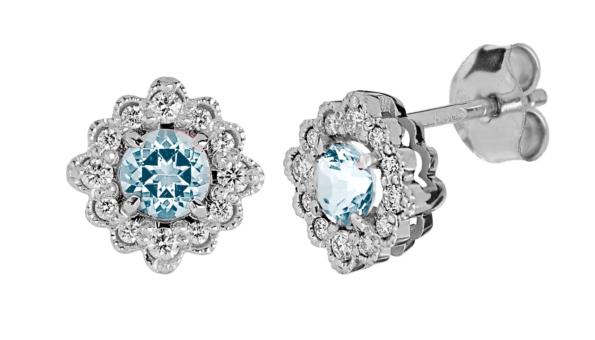 Kohinoor Bellis - valkokultaiset timanttikorvakorut 143-616VA-16 - Puustjärven Kello & Kulta