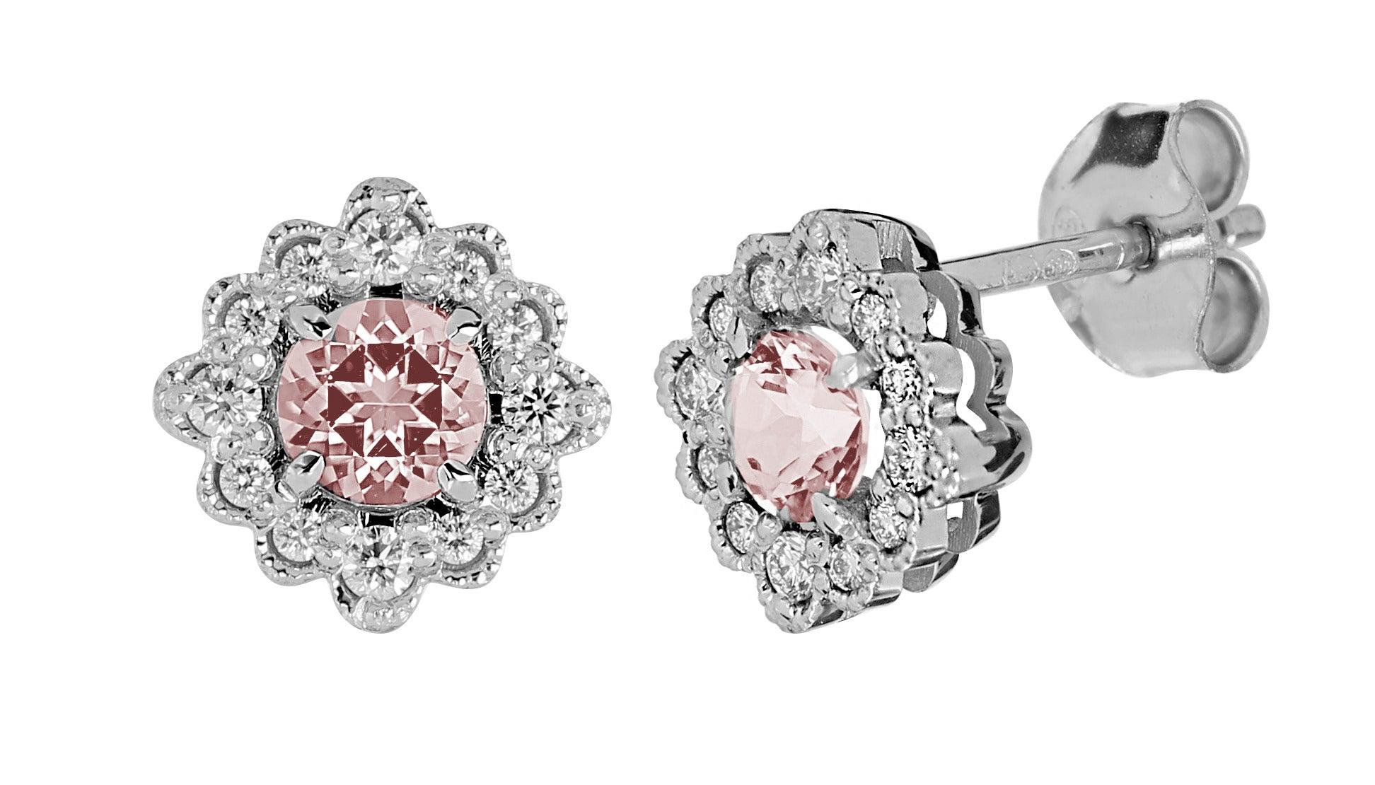 Kohinoor Bellis - valkokultaiset timanttikorvakorut 143-616VPT-16 - Puustjärven Kello & Kulta