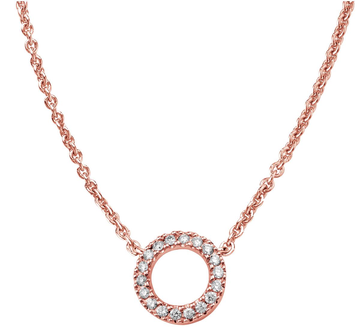 Kohinoor Estelle timanttikaulakoru punakultaa 213-116PK-18 - Puustjärven Kello & Kulta