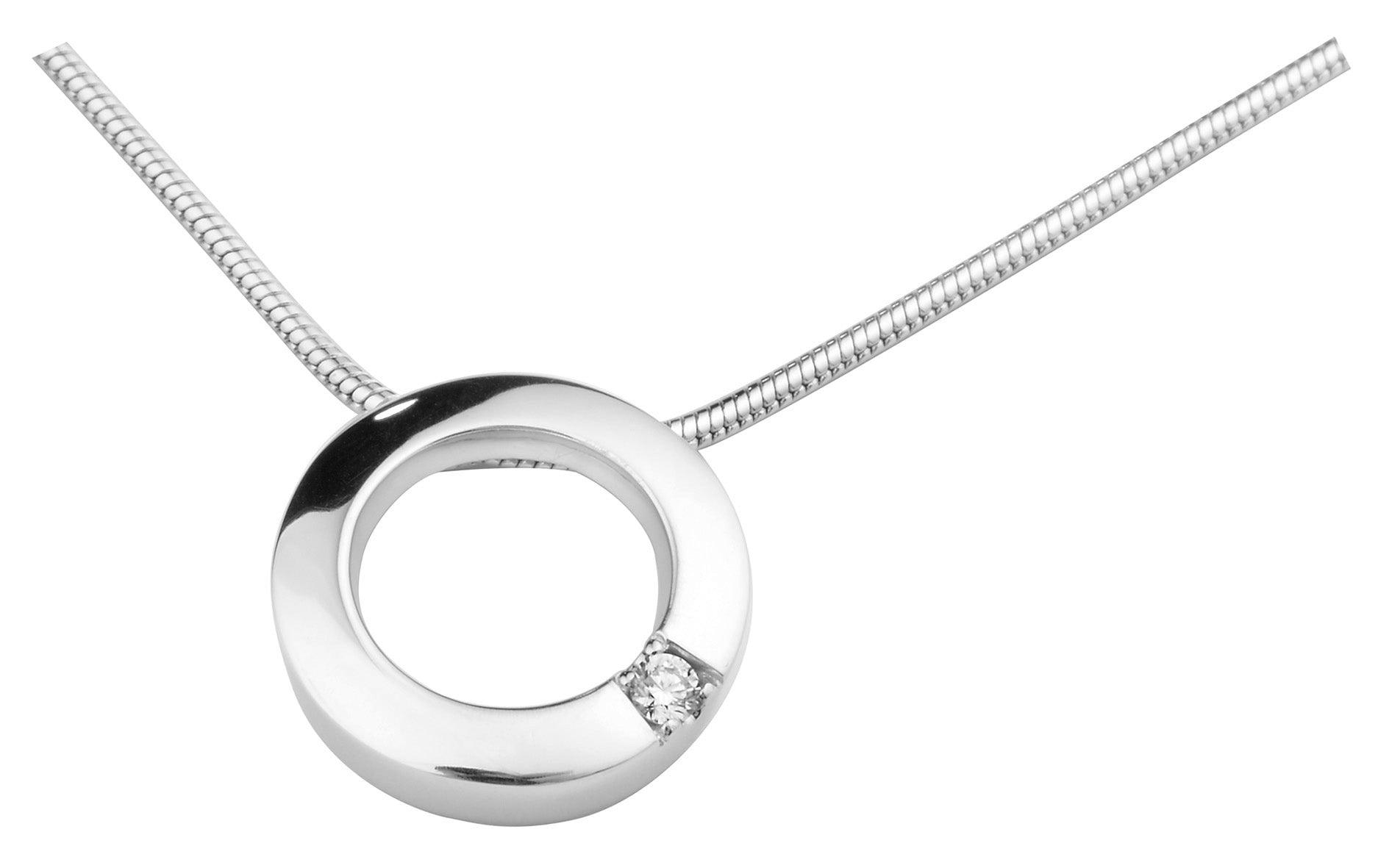 Estelle kaulakoru 0,02ct H/Si 45cm VK - Puustjärven Kello & Kulta