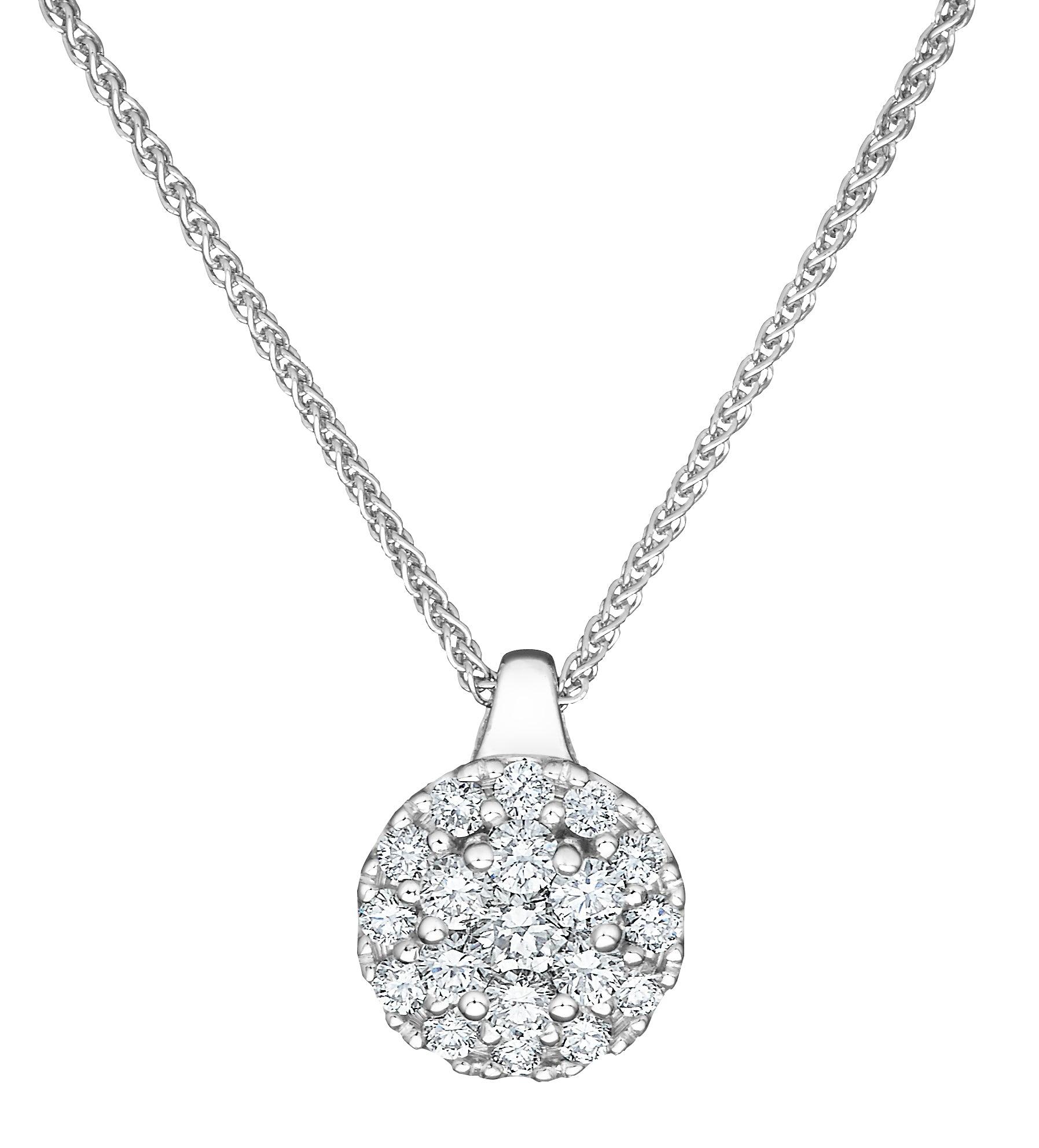 Kohinoor Dharma timanttikaulakoru 0,28ct valkokulta 213-412V-28 - Puustjärven Kello & Kulta