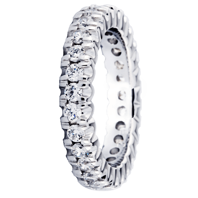 Festive Luxury Allianssi timanttisormus 14-277-093-W valkokulta - Puustjärven Kello & Kulta