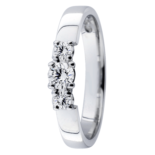 Festive Ensemble Taylor Trilogy timanttisormus 14-428-025-W valkokulta - Puustjärven Kello & Kulta