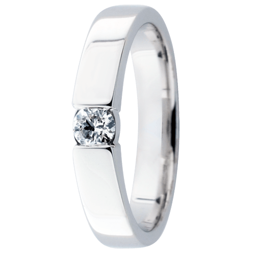 Festive Ensemble timanttisormus 14-443-016-W valkokulta - Puustjärven Kello & Kulta