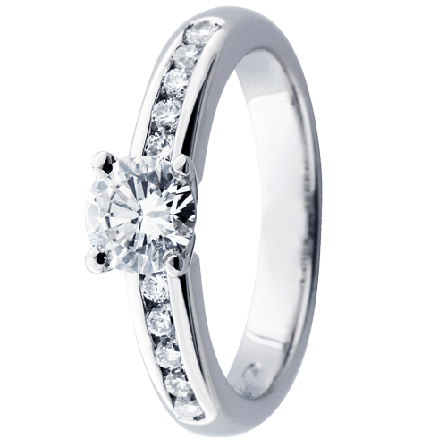 Festive Luxury Verona Solitaire timanttisormus 14-444-075-W valkokulta - Puustjärven Kello & Kulta