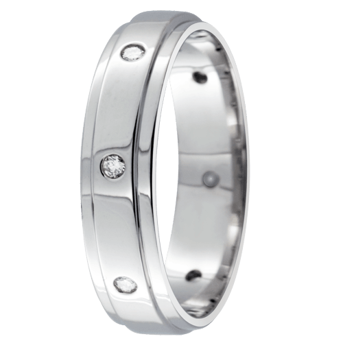 Festive MAN timanttisormus 14-468-016-W valkokulta - Puustjärven Kello & Kulta