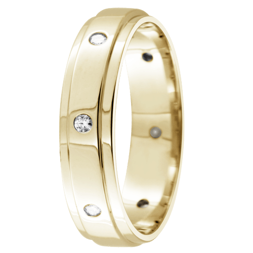 Festive MAN timanttisormus 14-468-016 keltakulta - Puustjärven Kello & Kulta