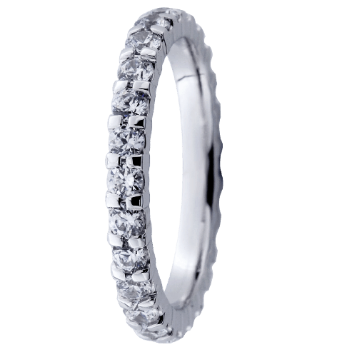 Festive Luxury Sophia Eternity timanttisormus 14-473-130-W valkokulta - Puustjärven Kello & Kulta