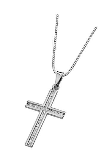 Ristiriipus 15x28mm + 42/45cm ketju - Puustjärven Kello & Kulta