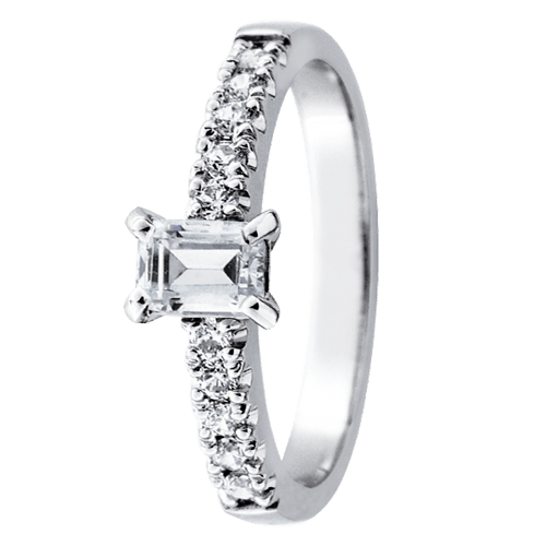 Festive Luxury Elinor timanttisormus 14-507-060-W valkokulta - Puustjärven Kello & Kulta