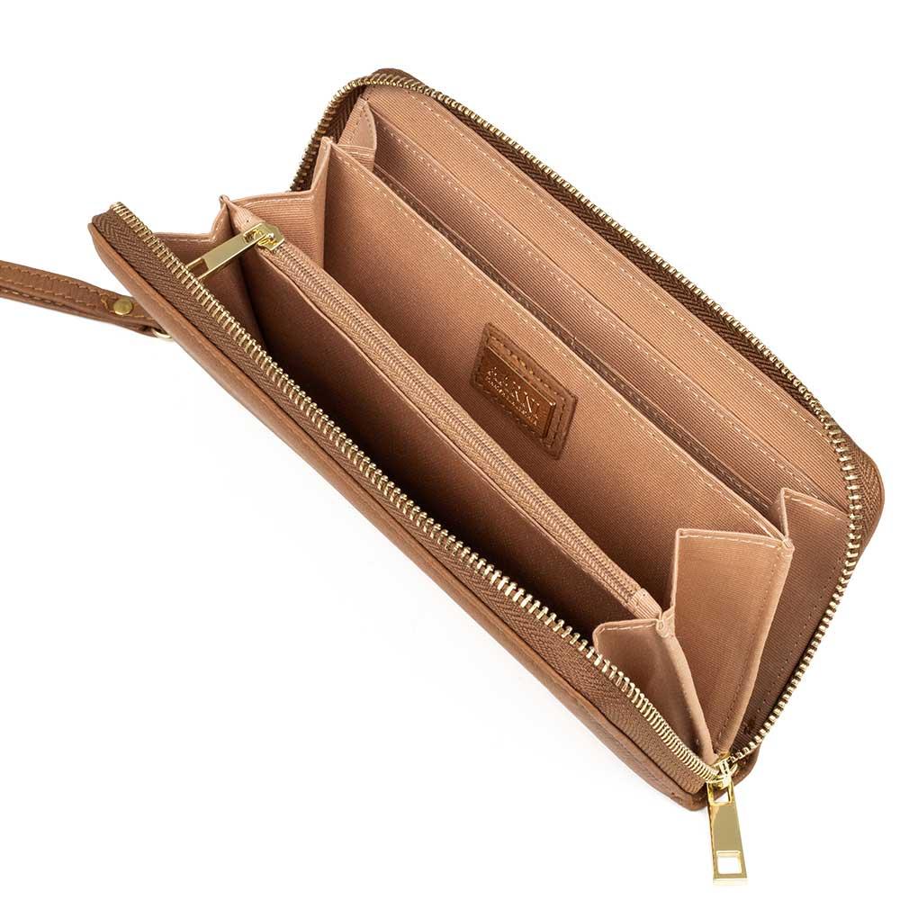 Aarni - Clutch-lompakko (konjakki) - Puustjärven Kello & Kulta