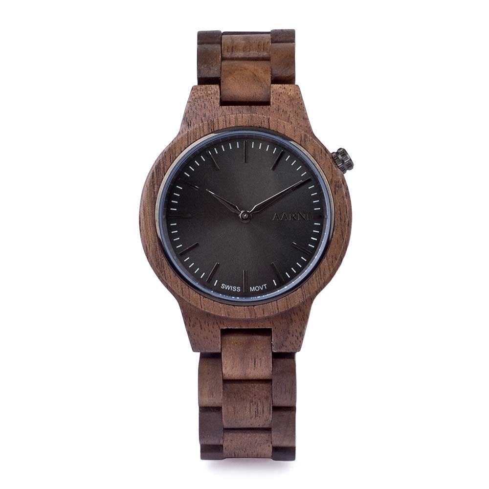 Aarni Vega Pähkinäpuu - rannekello - Puustjärven Kello & Kulta