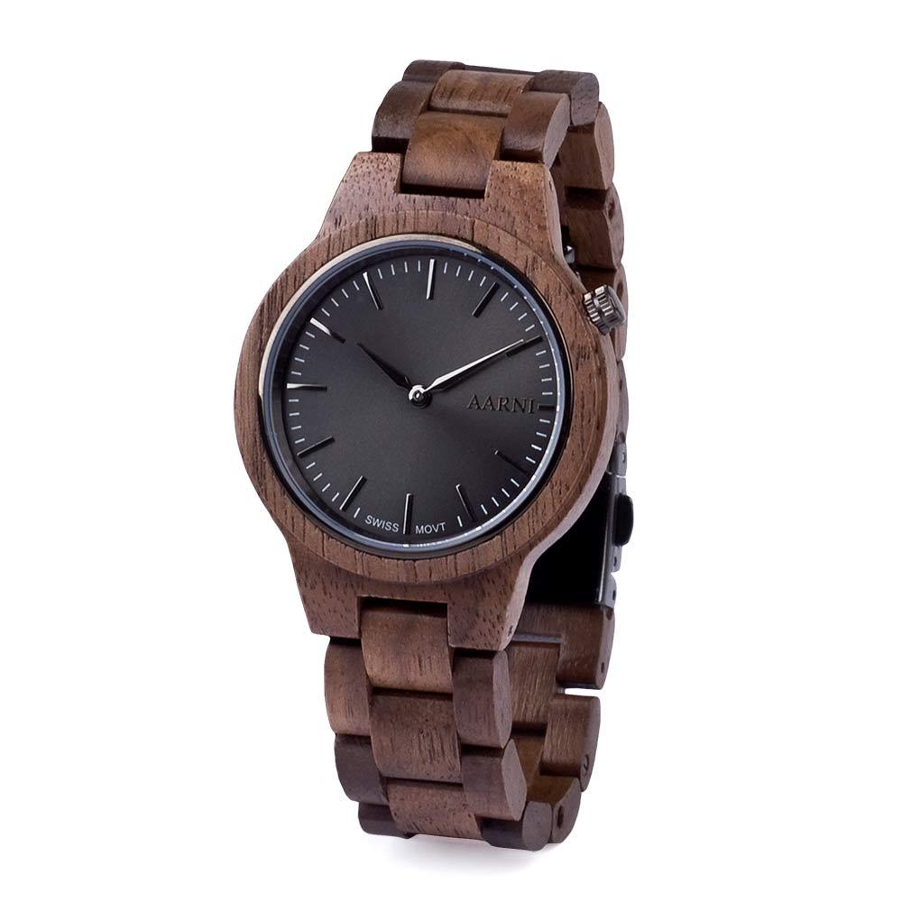 Aarni Vega Pähkinäpuu - rannekello - Puustjärven Kello & Kulta