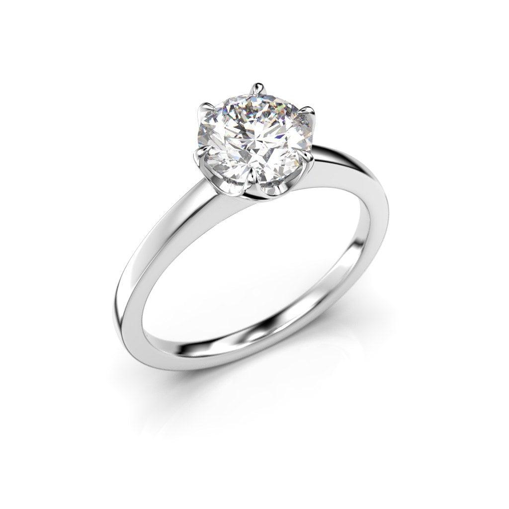 Adele 1,00ct H/Si1 timanttisormus 14K valkokulta 14-651-100-VK - Puustjärven Kello & Kulta