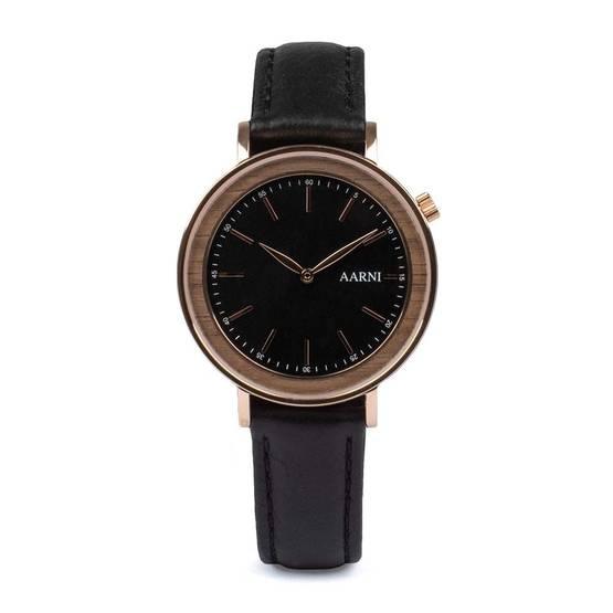 Aarni Aurora Pähkinäpuu naisten rannekello - Puustjärven Kello & Kulta