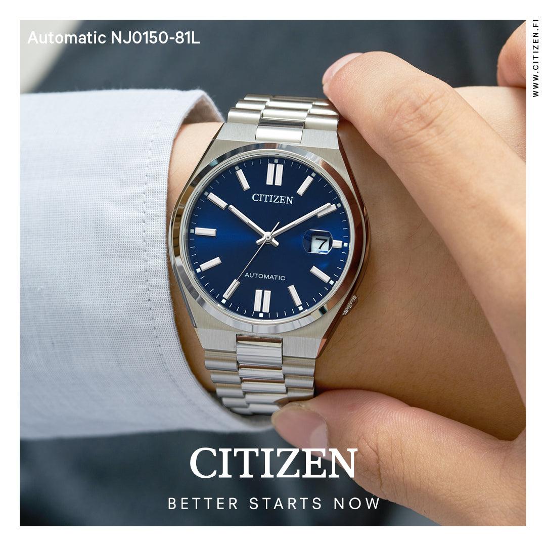 Citizen Automatic Blue - miesten rannekello NJ0150-81L - Puustjärven Kello & Kulta