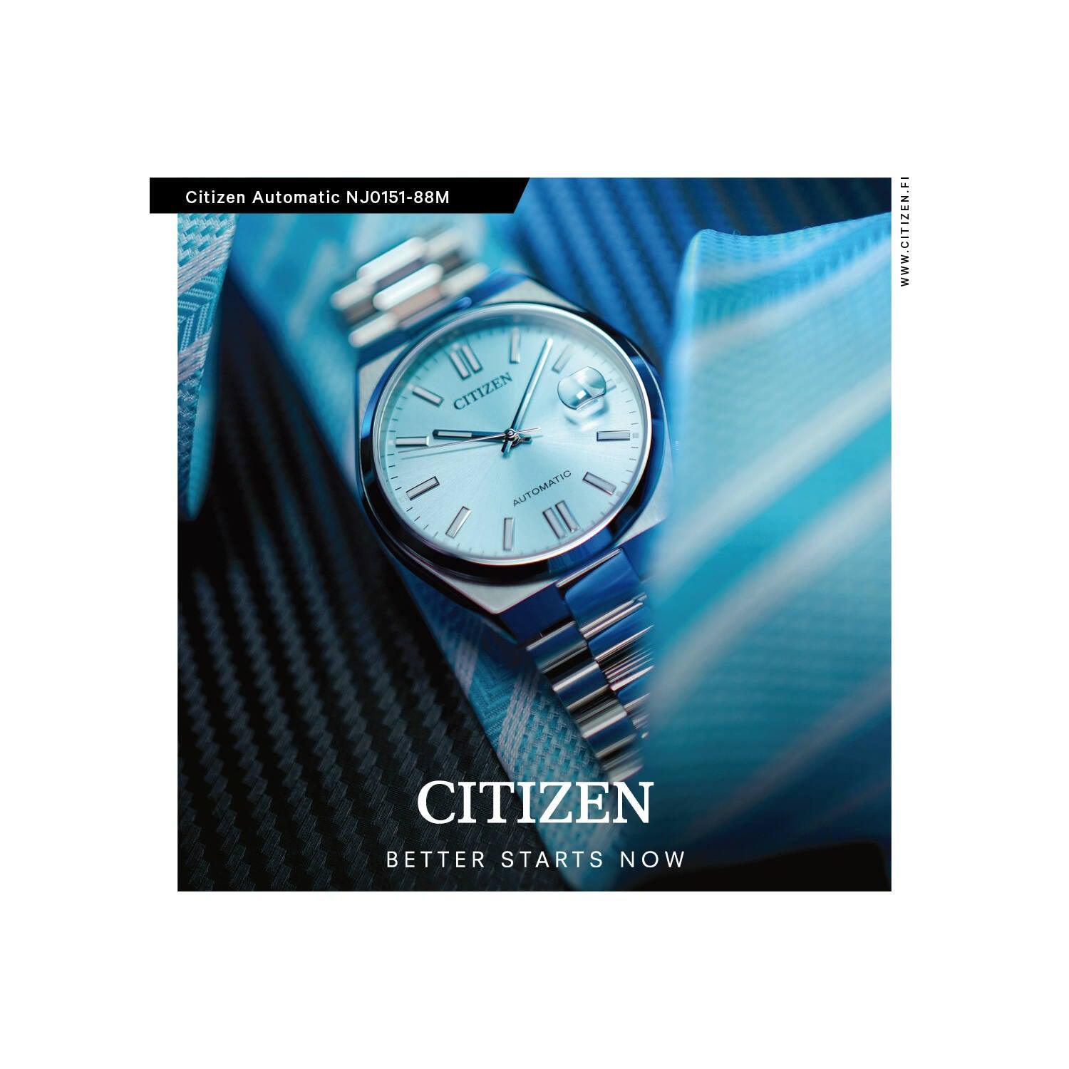 Citizen automatic turkoosi rannekello - Puustjärven Kello & Kulta