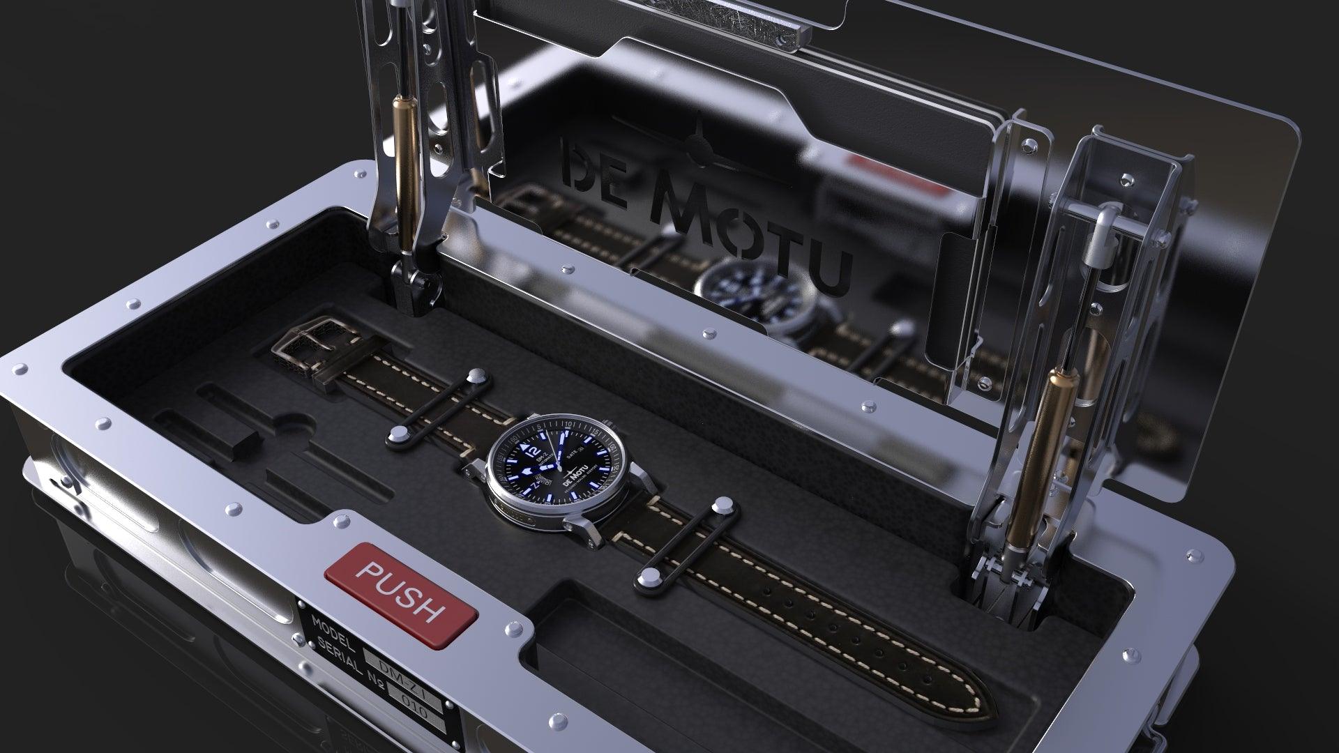 De Motu DM ZULU MK ll Polished Steel DMZ4221 - Puustjärven Kello & Kulta