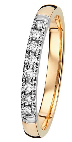 Kohinoor Estelle-rivitimanttisormus 8x0,02ct H/Si - Puustjärven Kello & Kulta