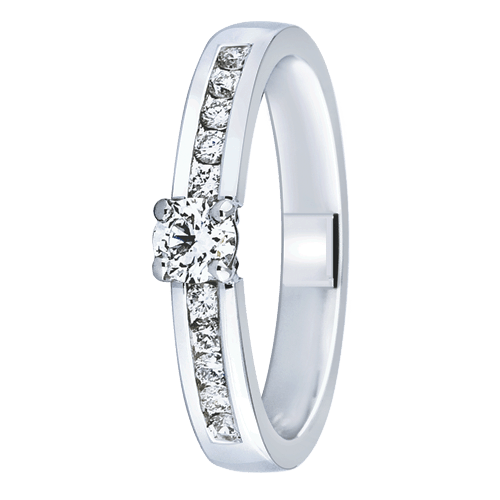 Festive Ensemble timanttisormus 14-400-040 valkokulta - Puustjärven Kello & Kulta