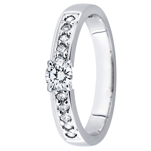 Festive Ensemble timanttisormus 14-402-040 valkokulta - Puustjärven Kello & Kulta