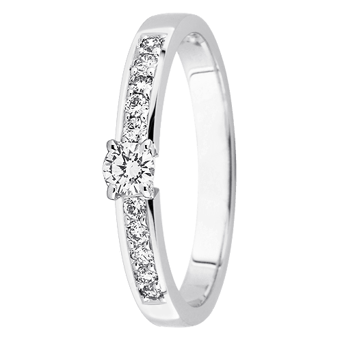 Festive Ensemble timanttisormus 14-405-022 valkokulta - Puustjärven Kello & Kulta