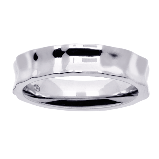 Festive Kelopuu sormus 5mm leveä 14K valkokulta - Puustjärven Kello & Kulta