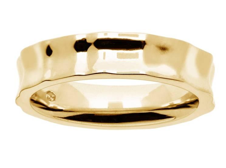 Festive Kelopuu tekstuurisormus 5mm keltakulta - Puustjärven Kello & Kulta