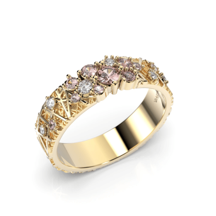 Festive Routa Rakka - keltakultainen timanttisormus 14-627-033P-KK-150 - Puustjärven Kello & Kulta