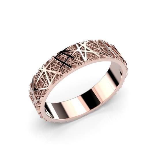 Festive Routa sormus 14K punakultaa 5mm - Puustjärven Kello & Kulta