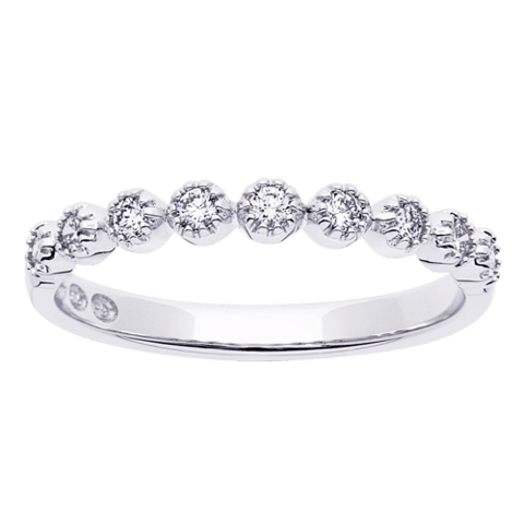 Festive Vintage Anna timanttisormus 14-559-018-W valkokulta - Puustjärven Kello & Kulta