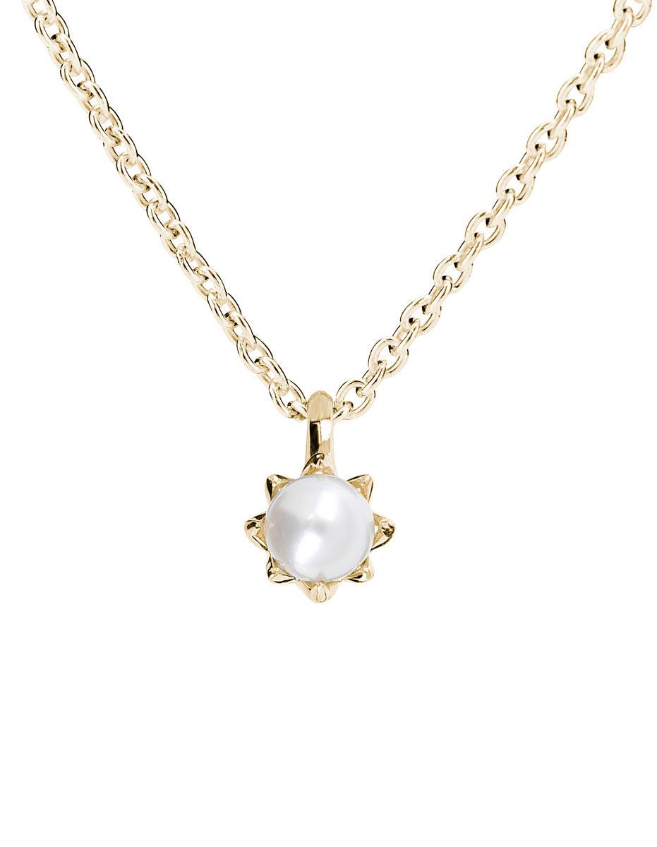 Kohinoor Rosa - keltakultainen helmiriipus 123-260-5 - Puustjärven Kello & Kulta