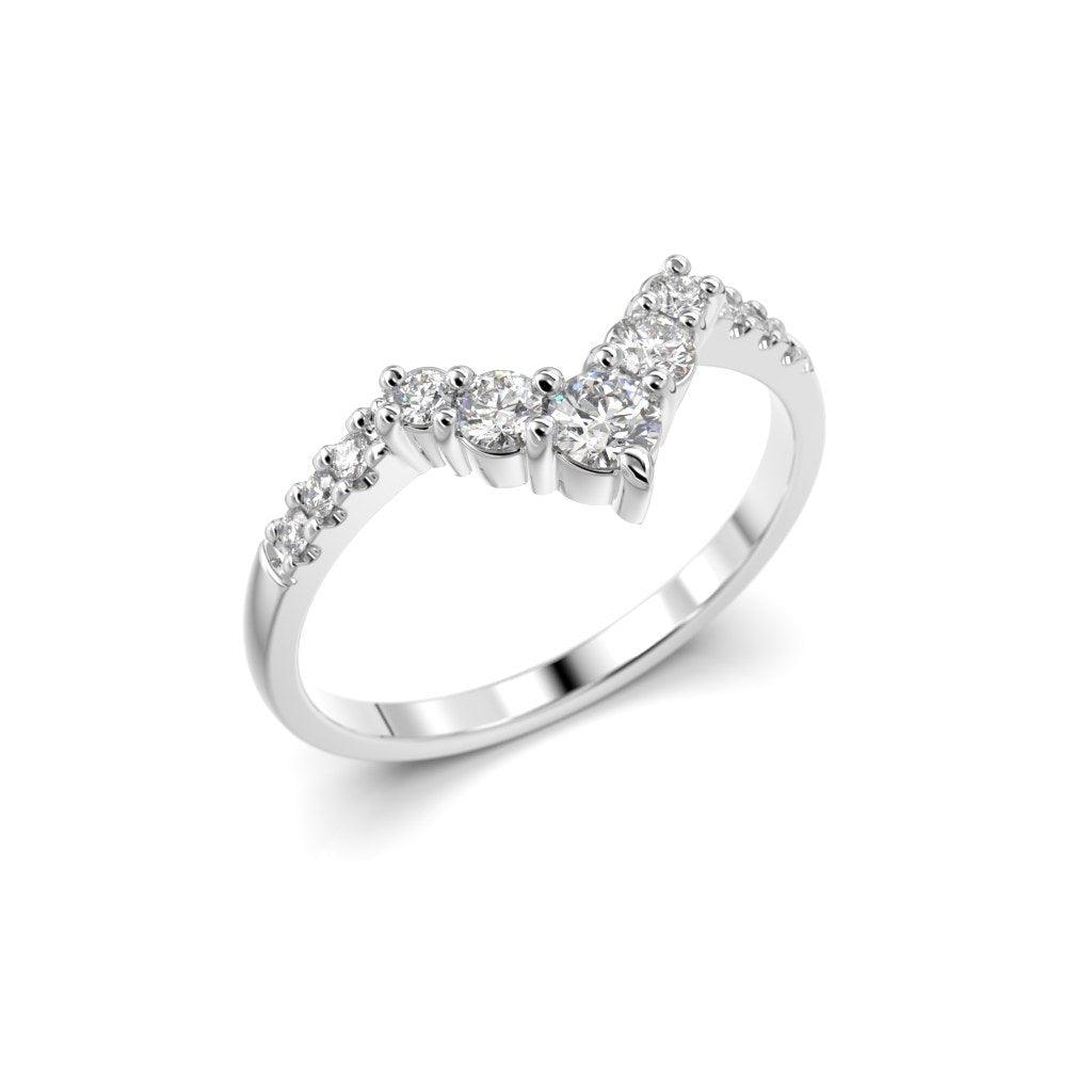 Juliette Side timanttisormus valkokulta 14-676-021 - Puustjärven Kello & Kulta