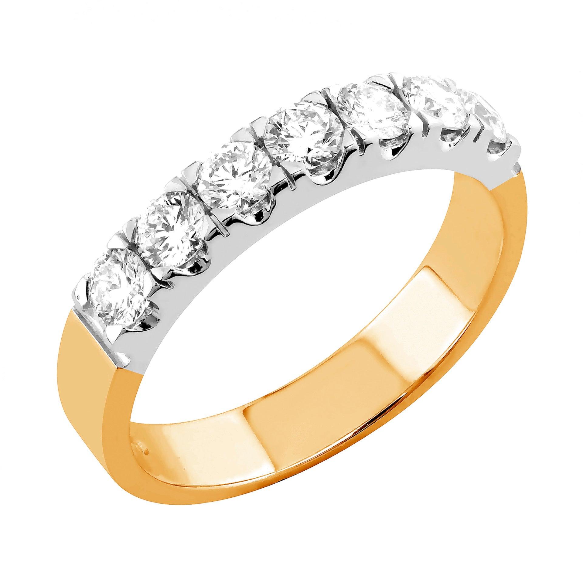 Sandberg Myötätuuli - keltakultainen timanttisormus valkokultaistutuksella K-270-150 - Puustjärven Kello & Kulta