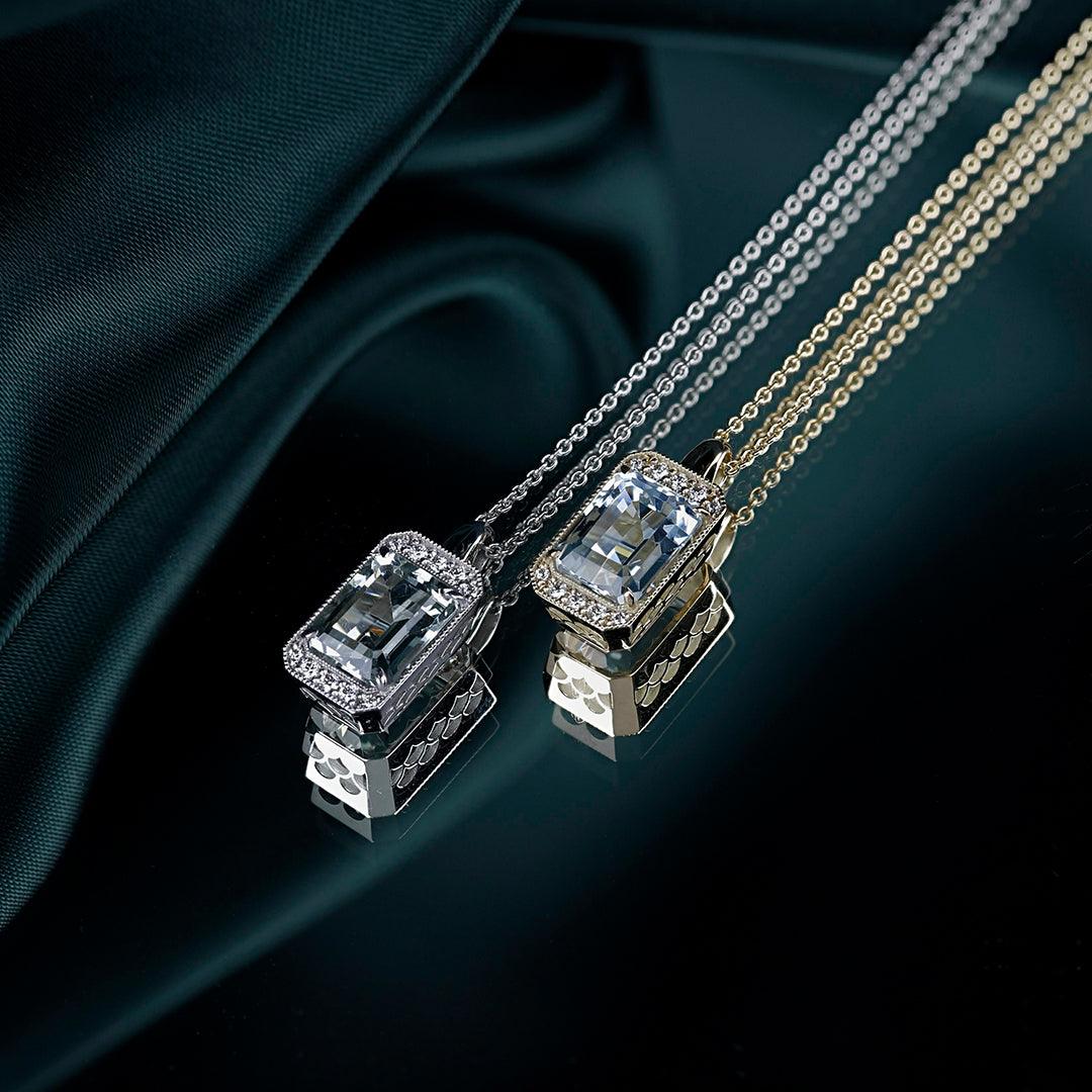 Kohinoor Charleston - keltakultainen riipus 983A-611-08B3 - Puustjärven Kello & Kulta