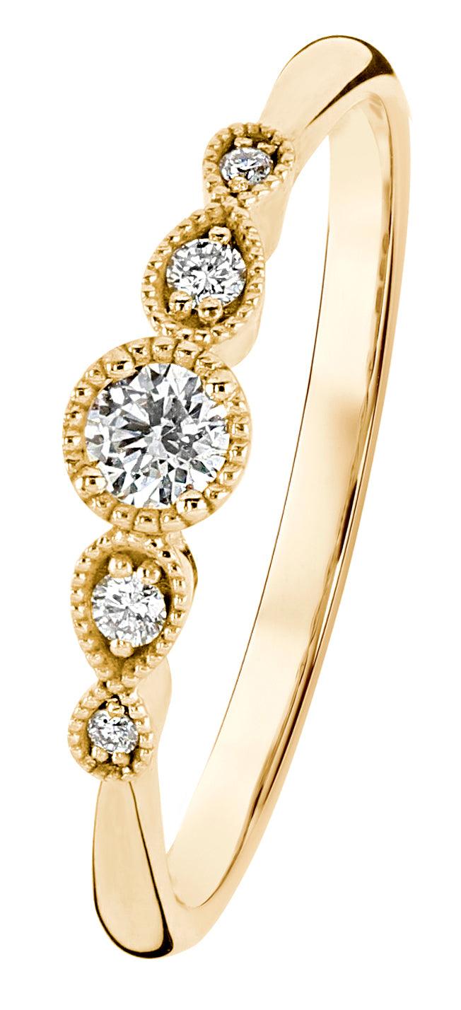 Kohinoor Clara 0,13ct H/Si timanttisormus 033-269-13 - Puustjärven Kello & Kulta