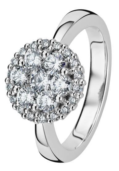 Kohinoor Dahlia-timanttisormus 0,98ct H/Vs - Puustjärven Kello & Kulta