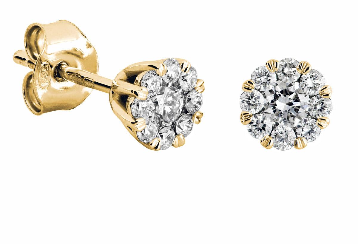 Kohinoor Dahlia timanttikorvakorut 0,44ct 143-232K-44 - Puustjärven Kello & Kulta