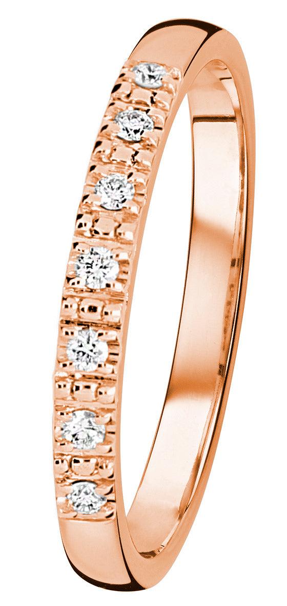 Kohinoor Estelle 0,07ct timanttisormus punakultaa 033-226P-07 - Puustjärven Kello & Kulta