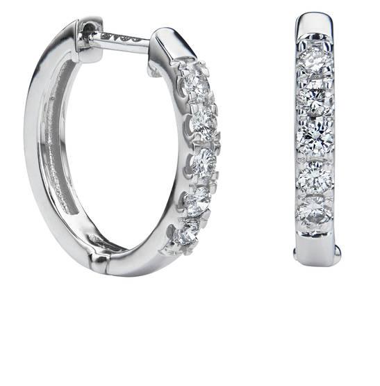 Kohinoor Estelle timanttirengas korvakorut valkokultaa - Puustjärven Kello & Kulta