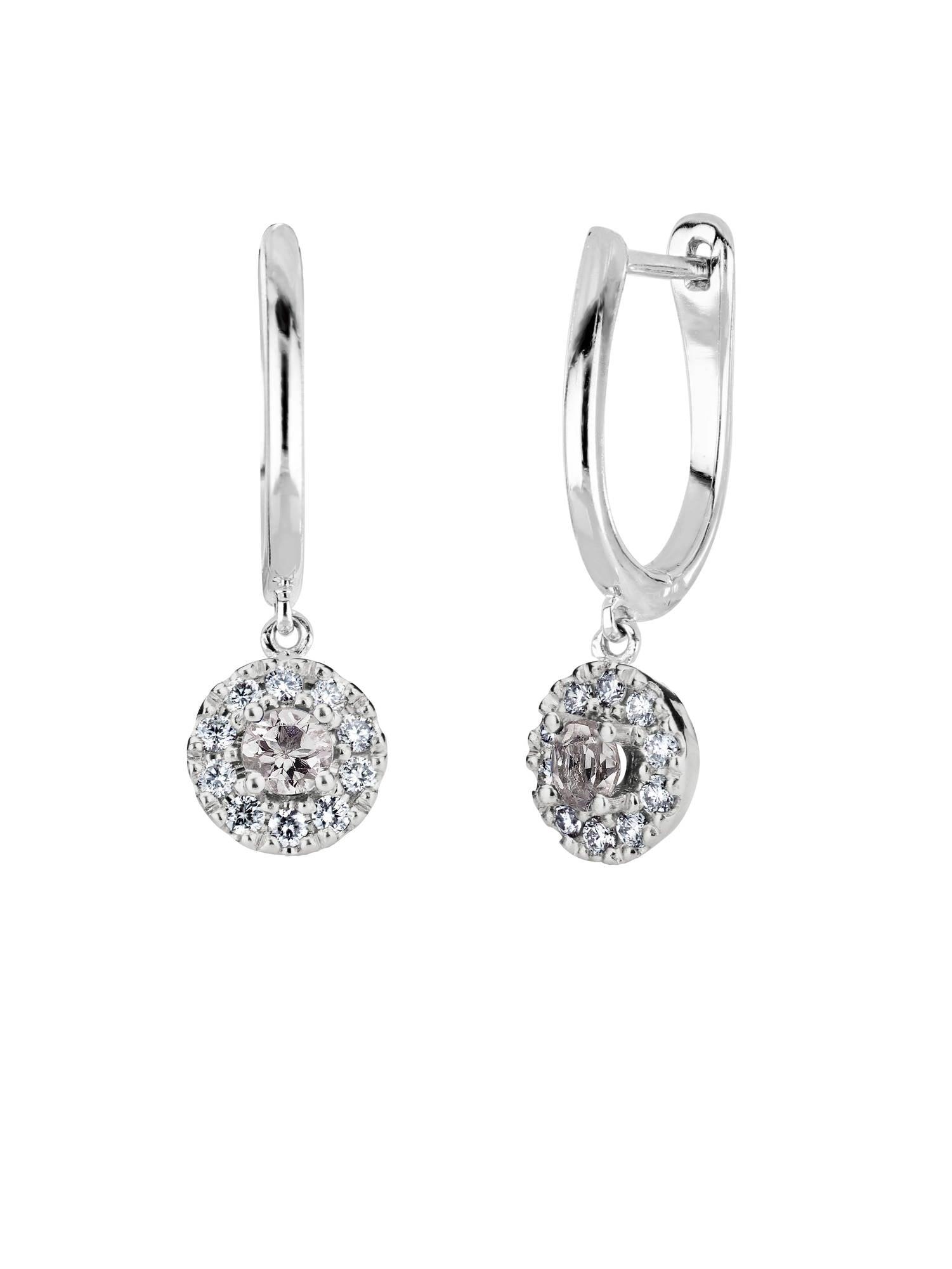 Kohinoor Valerie Morganiitti 3mm + 0,20ct H/Si timanttikorvakorut 143-266V-20MO - Puustjärven Kello & Kulta