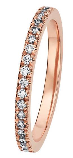 Kohinoor Valerie sormus 18x0,01ct ruusukultaa 033-264P-18 - Puustjärven Kello & Kulta