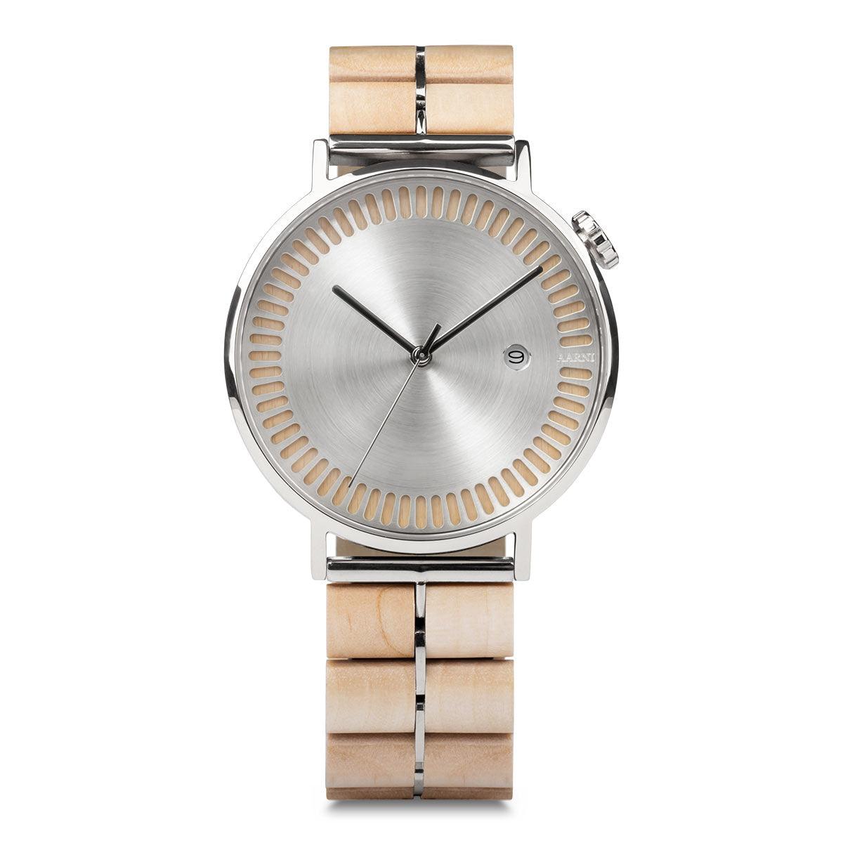 Aarni X Alvar & Aino Aalto L42-automatic hopea rannekello - Puustjärven Kello & Kulta