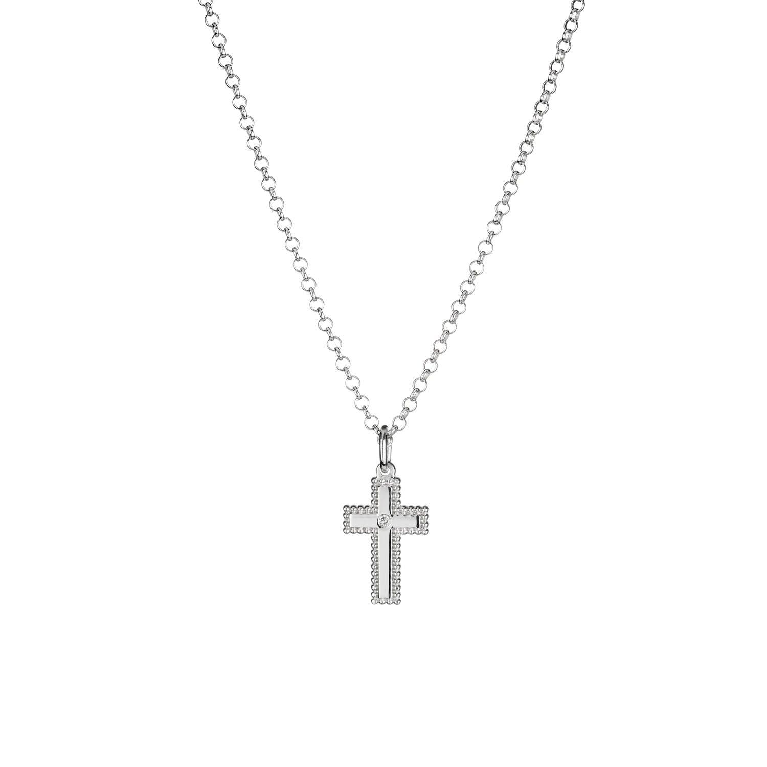 Lumoava Helmi - hopea ristiriipus L50214130000 - Puustjärven Kello & Kulta