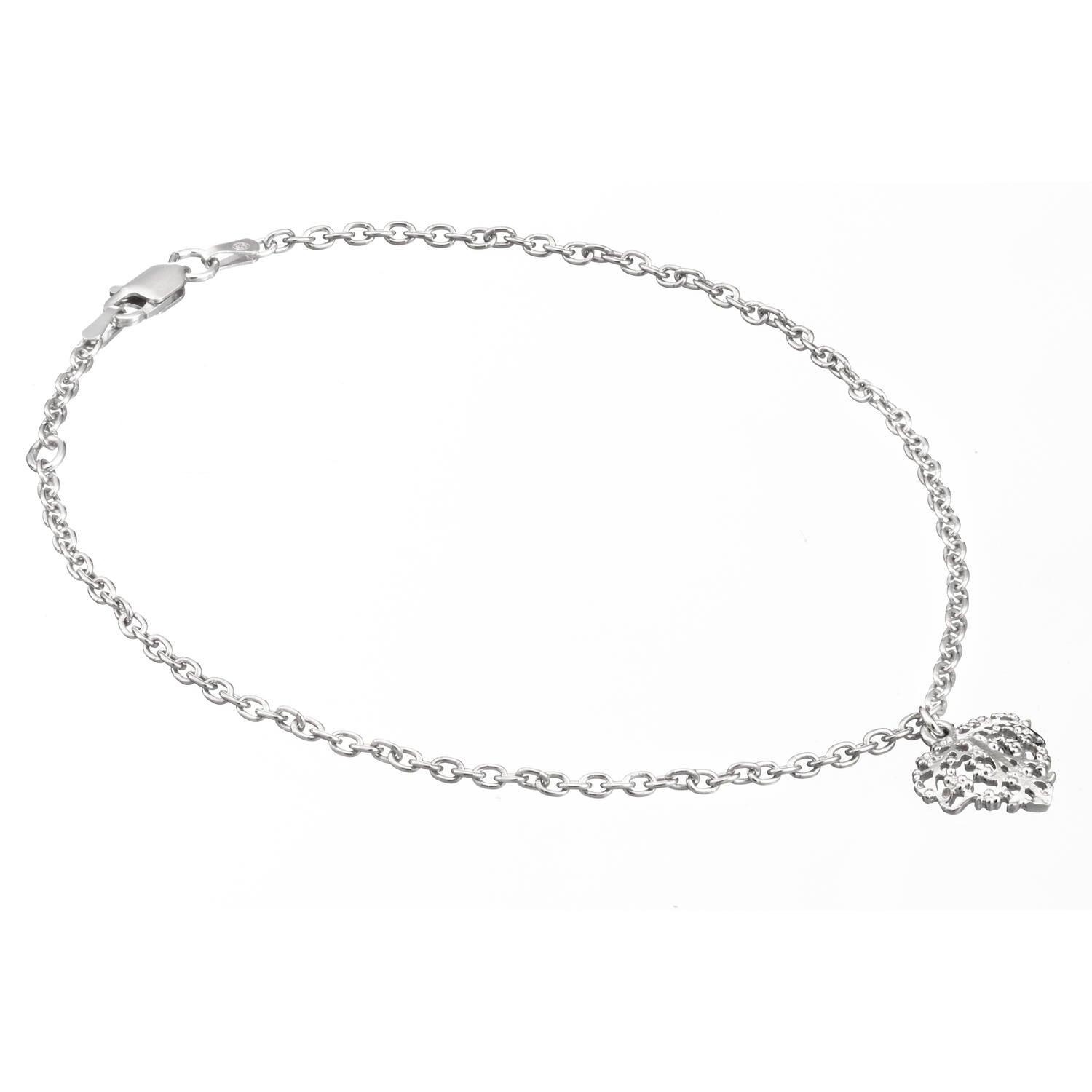 LU Bella nilkkaketju 23/25cm hopeaa - Puustjärven Kello & Kulta