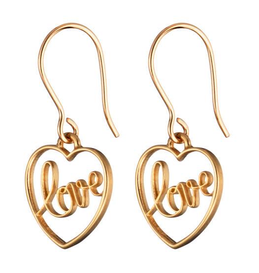 Lumoava Love korvakorut 12x14mm kultaa L75202500000 - Puustjärven Kello & Kulta