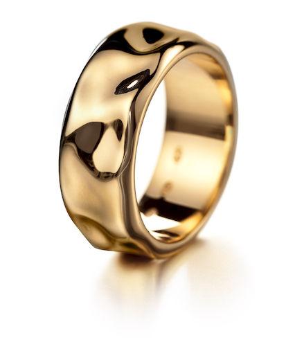 Lumoava Hunaja sormus 7,3mm 585 kulta - Puustjärven Kello & Kulta