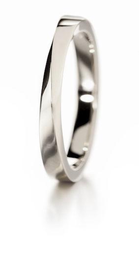 Lumoava Lupaus sormus 3mm 585 valkokultaa - Puustjärven Kello & Kulta