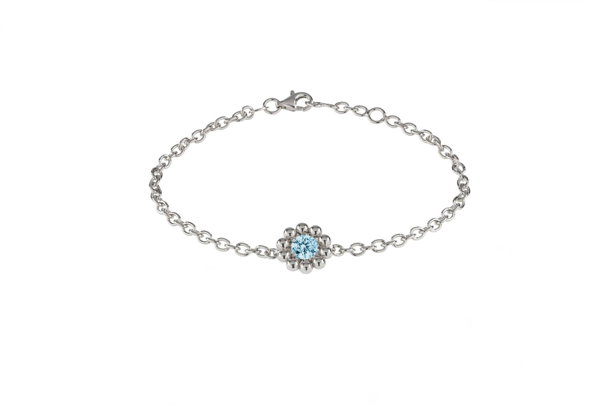 Lumoava Daisy - rannekoru sinisellä kivellä L53228140000 - Puustjärven Kello & Kulta