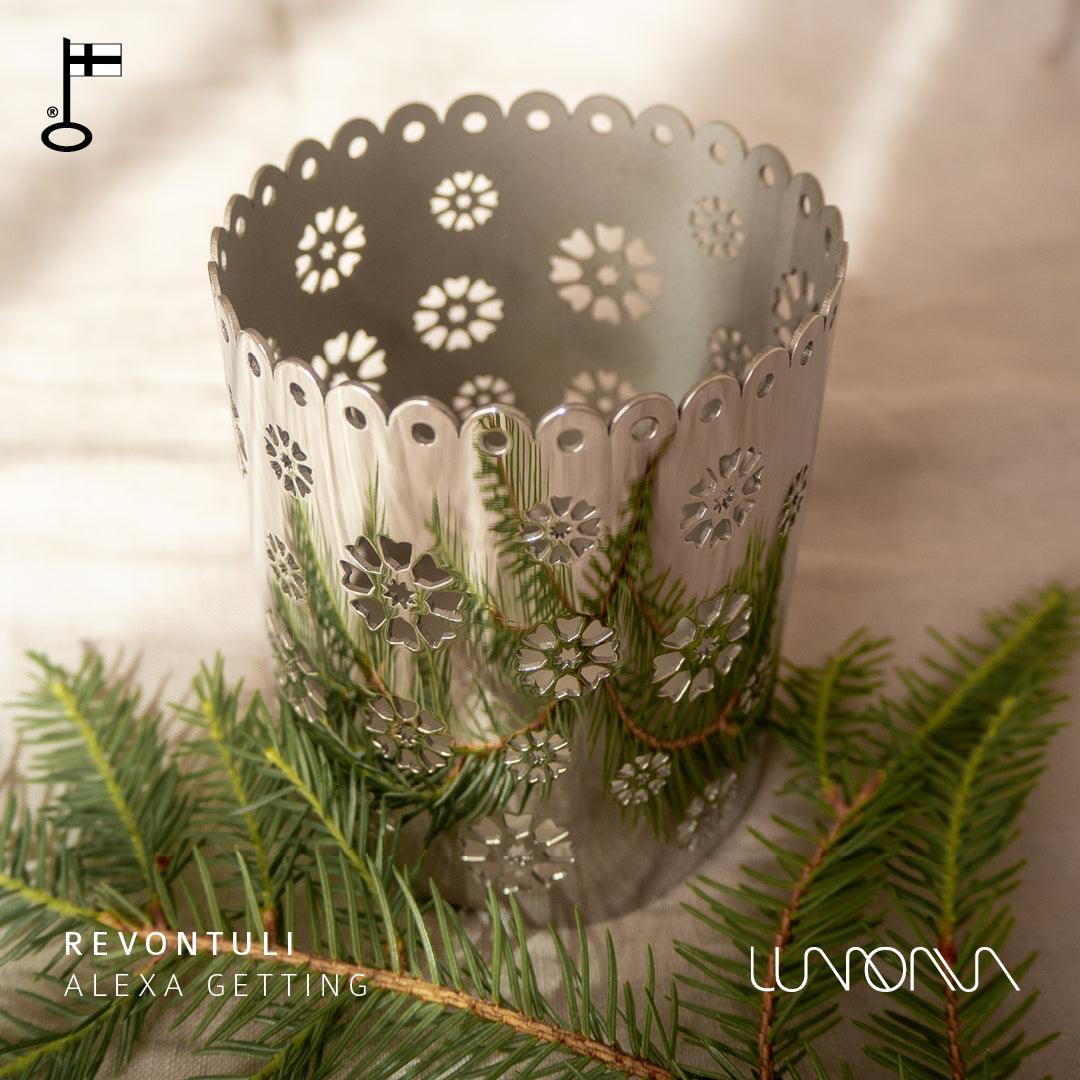 Lumoava Revontuli - kynttilälyhty 340100000 - Puustjärven Kello & Kulta